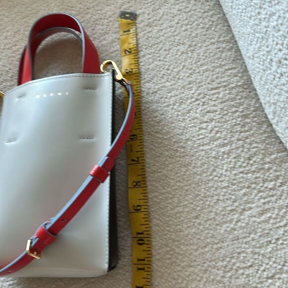 MARNI Mini Leather Tote Bag,Grey/ Black, NEW no tags comes with Dust bag. - Picture 12 of 13